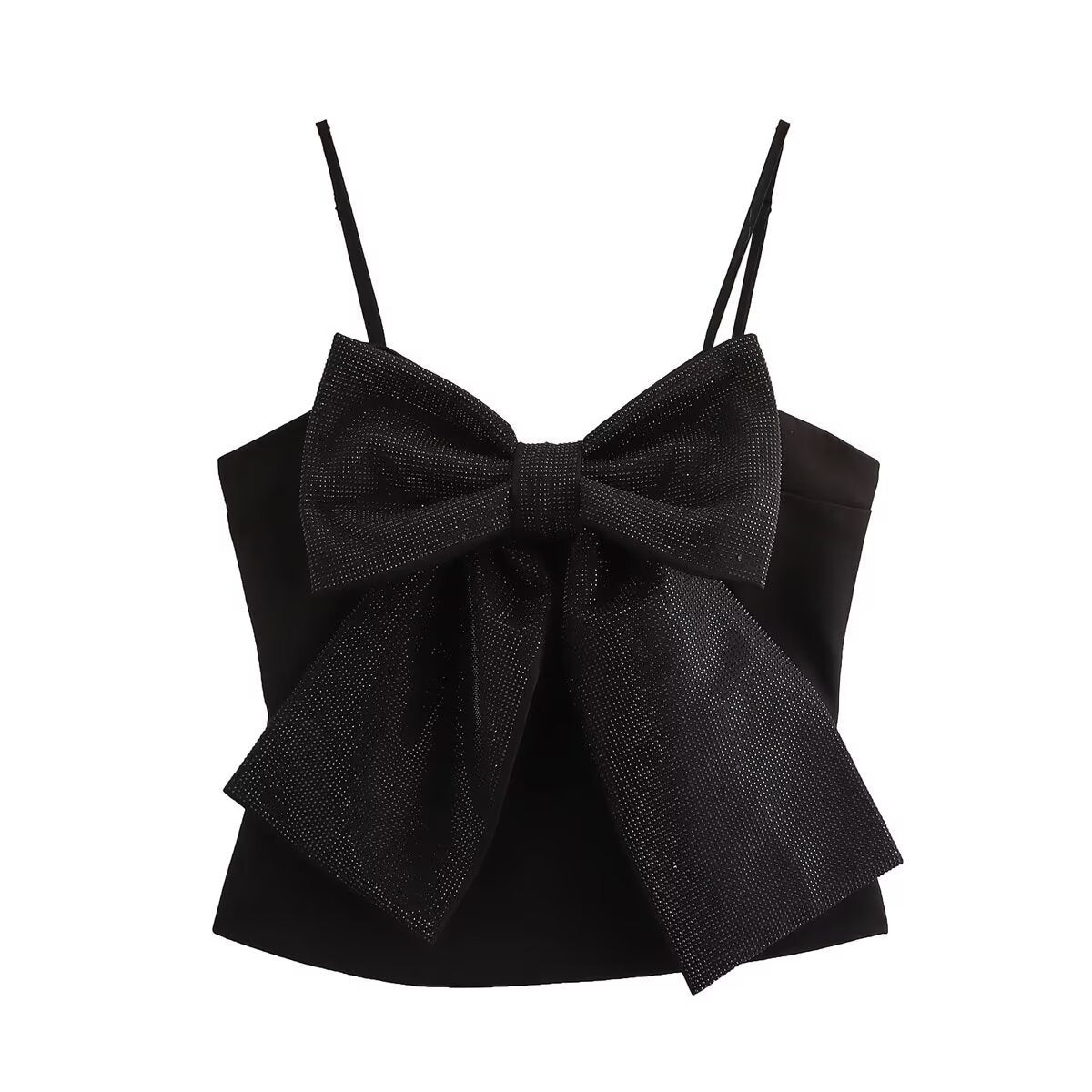 CROP TOP MIT RIEMEN UND SCHLEIFE 0