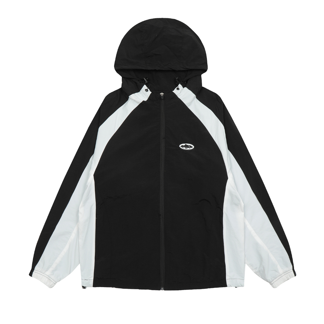 FLMNGO x Crtz Schwarze Windjacke 0