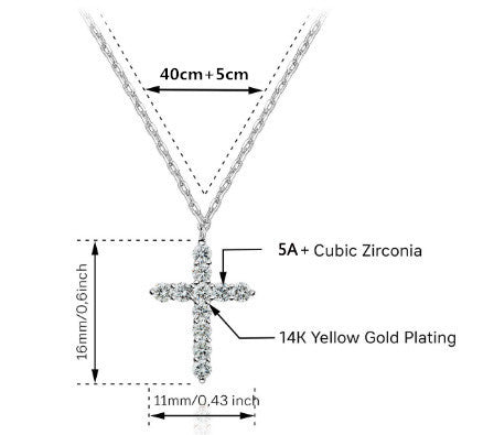 Feyra™️ Kreuz-Diamant-Halskette 4