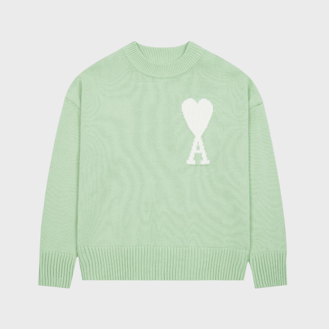 "HEART" - SWEATER MINT (UNISEX) 0