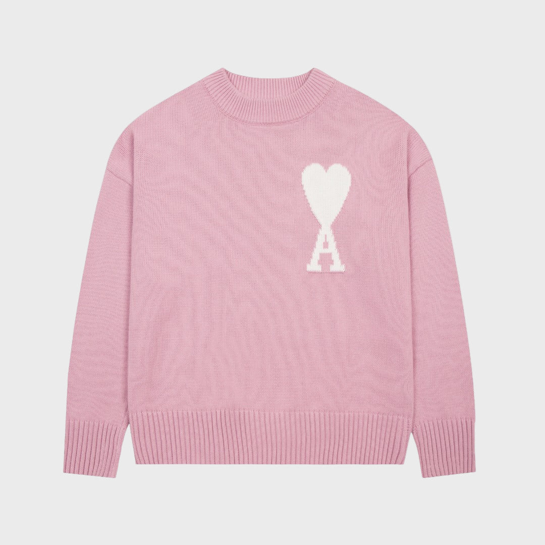 "HEART" - SWEATER ROSE (UNISEX) 0