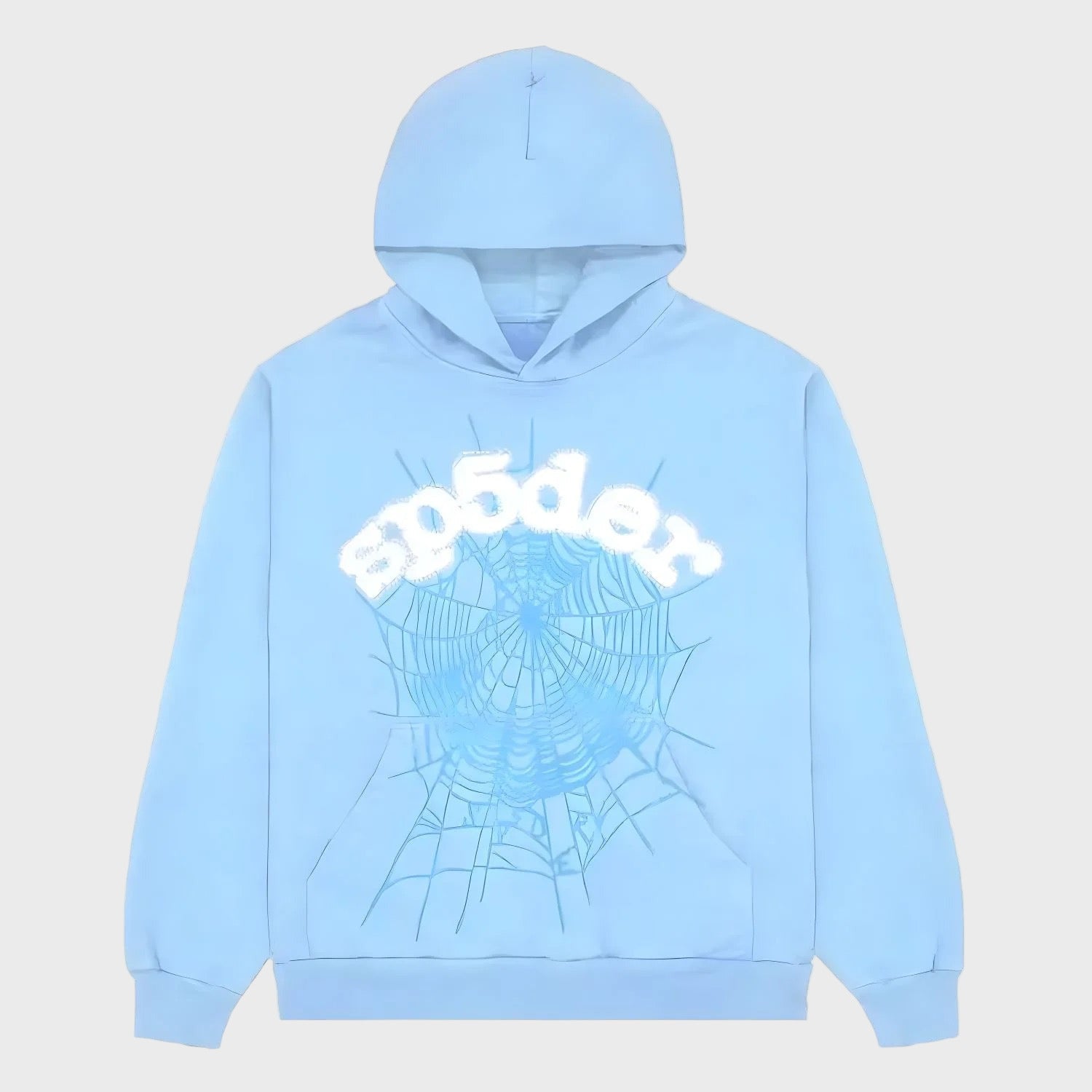 "Sp5der-Hoodie" Babyblau 0