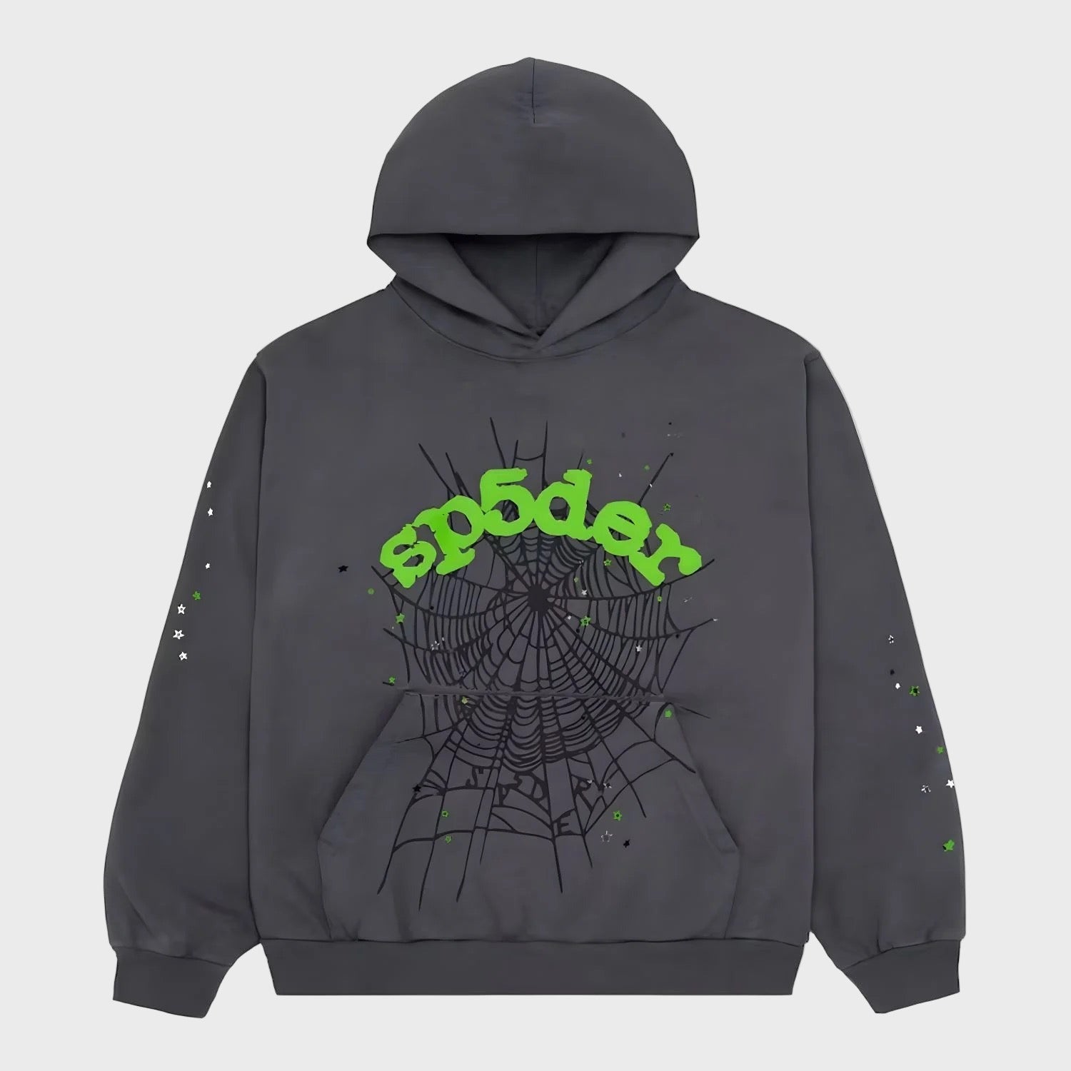 "Sp5der-Hoodie" Grau 0