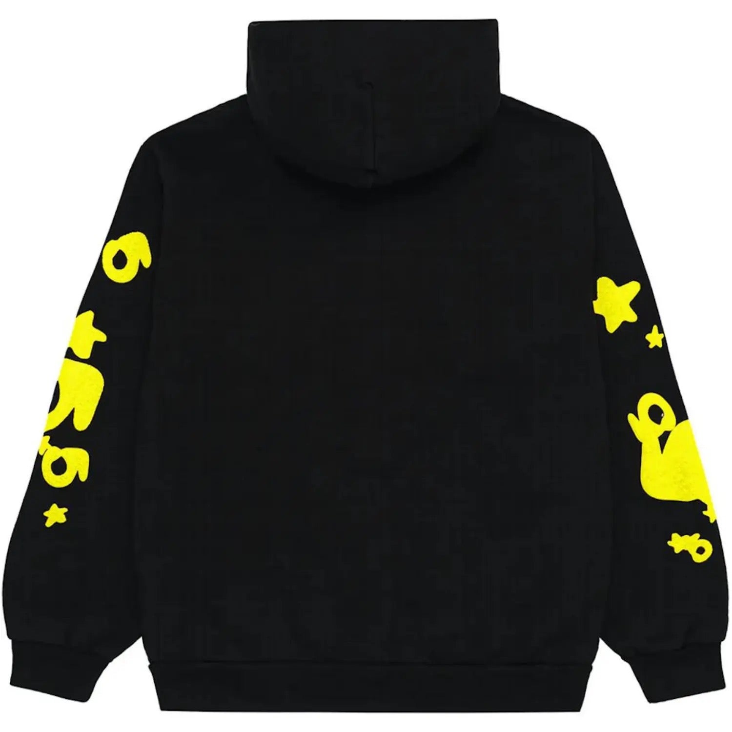 "Sp5der-Hoodie" Schwarz und Gelb 1