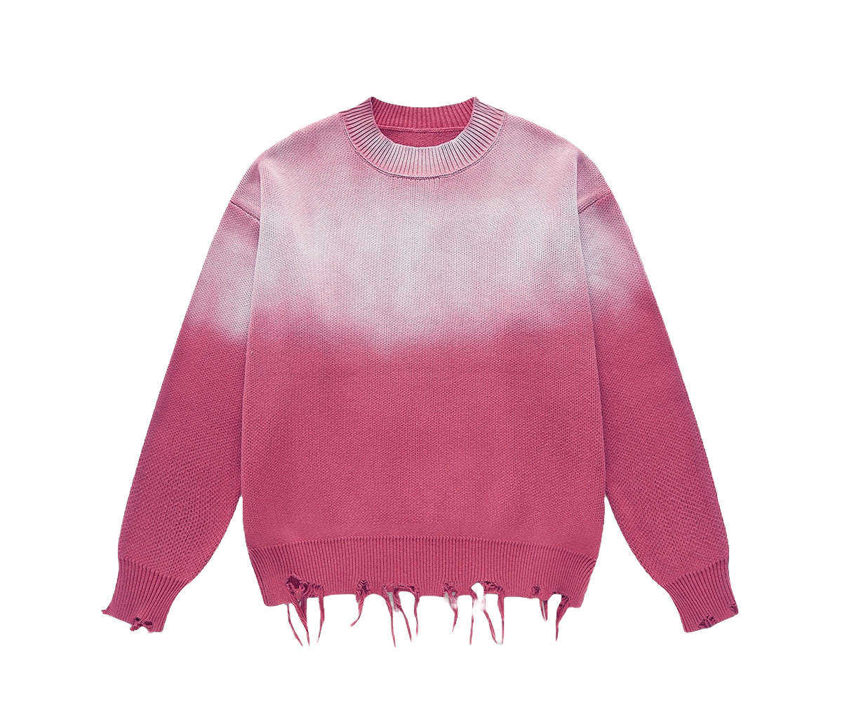 ARVID - PULLOVER IM DISTRESSED-STIL 0