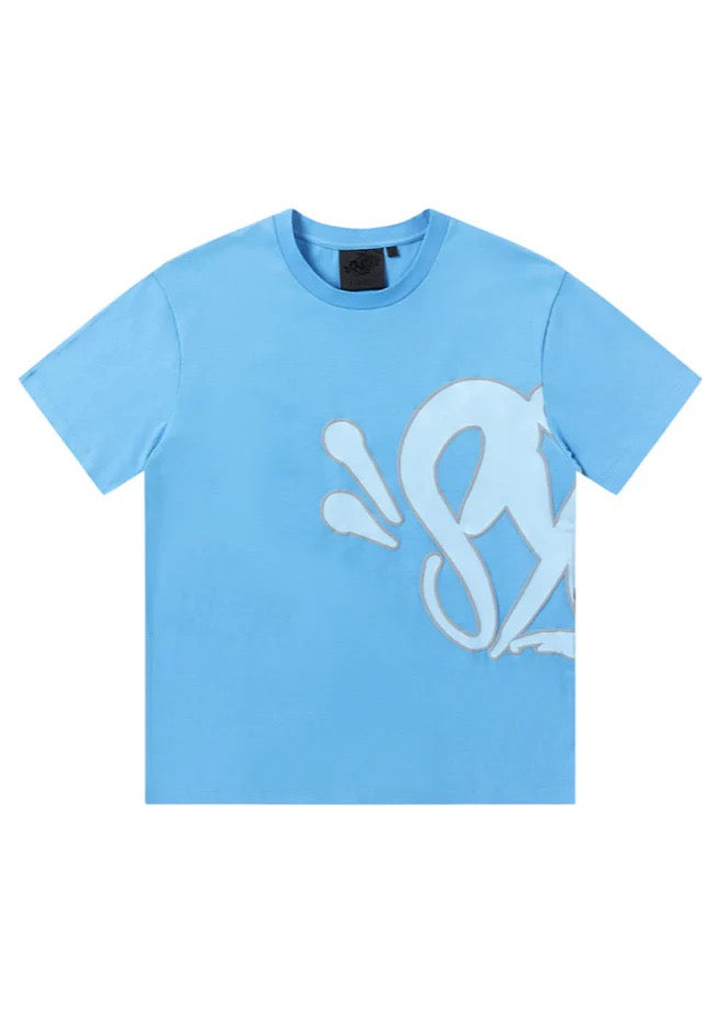 "Graffiti" Shorts Set Babyblau 3