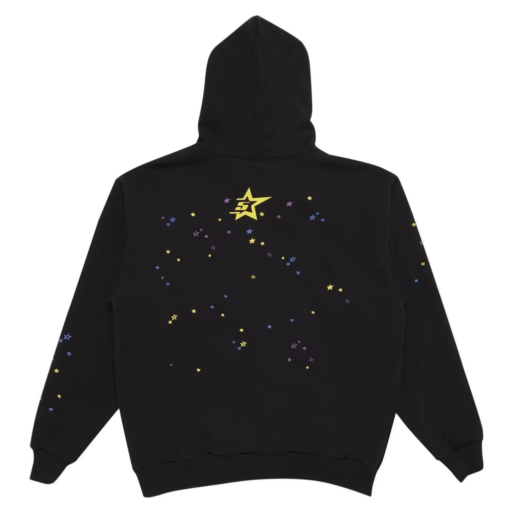 "Sp5der-Hoodie" Schwarz und Pink 1